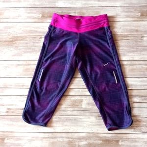 Purple  Nike Dri fit Capri Leggings